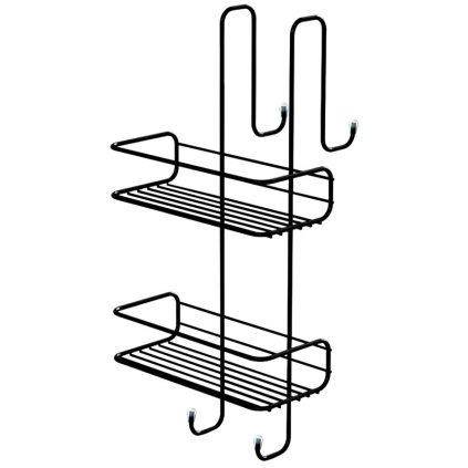 Gedy, poliță de duș suspendată CHROM LINE 240x490x220mm, negru mat, 248514