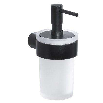 Gedy, dozator de sapun PIRENEI, sticla neagra mat/lapte, PI8114
