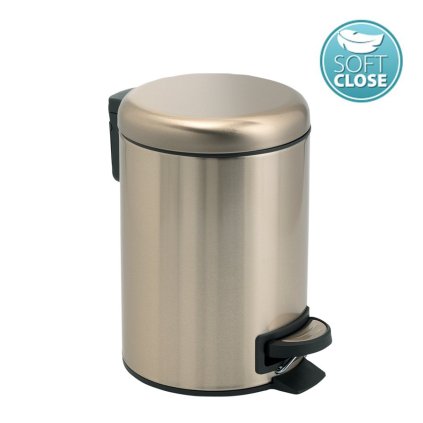 Gedy, POTTY Coș de gunoi 5l, Soft Close, auriu mat, 330987