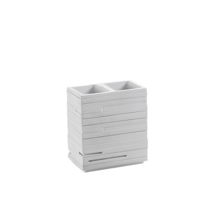 106833 gedy quadrotto drziak kefiek na postavenie biela qu9802