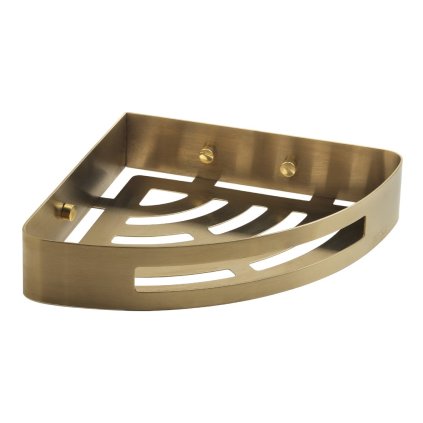 Gedy, poliță de duș de colț SMART, 210x45x210mm, mat auriu, 247988