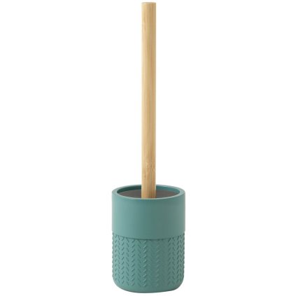 Gedy, perie de toaletă în picioare THEA, verde/bambus, TH3347