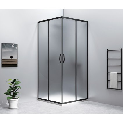290613 gelco sigma simply black stvorcova sprchova zastena 800x800 mm rohovy vstup brick sklo gs2480b 01