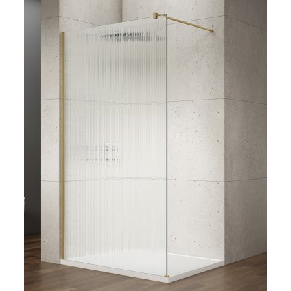 Gelco, VARIO GOLD MATT paravan de duș dintr-o bucată pentru instalare pe perete, sticlă nordică, 900 mm, GX1590-10