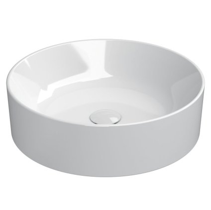 GSI KUBE X, chiuveta blat ceramica 45 cm, alb ExtraGlaze, 942711