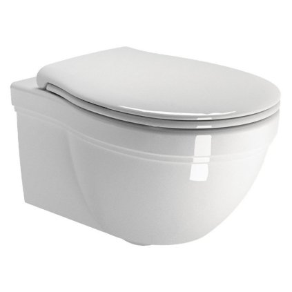 GSI, vas WC montat pe perete CLASSIC, 37x55 cm, ExtraGlaze alb, 871211