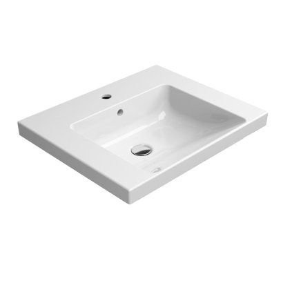 GSI, chiuveta din ceramica NORM 60x18x50 cm, alb ExtraGlaze, 8635111