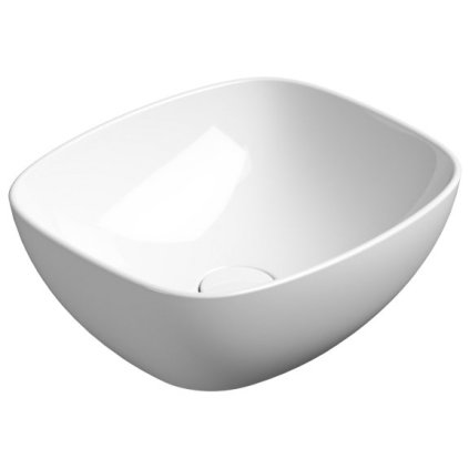 GSI, chiuveta ceramica NUBES blat 40x35cm, ExtraGlaze alb, 978511