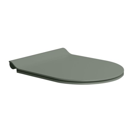 GSI, scaun WC PURA, SLIM, Soft Close, mat agave/crom, MS86CSN04
