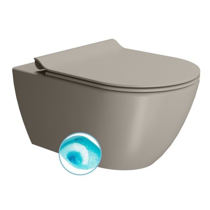 GSI, vas WC montat pe perete PURA, Swirlflush, 36x55cm, tortora dual-mat, 881505