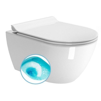 GSI, vas WC montat pe perete PURA, Swirlflush, 50x36cm, alb ExtraGlaze, 881611