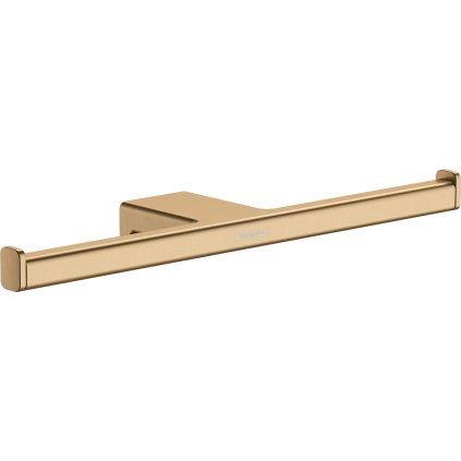 Hansgrohe AddStoris, suport dublu pentru hârtie igienică, bronz periat, HAN-41748140
