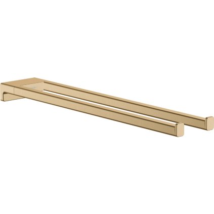 Hansgrohe AddStoris, suport pentru prosoape cu două brațe, bronz periat, HAN-41770140