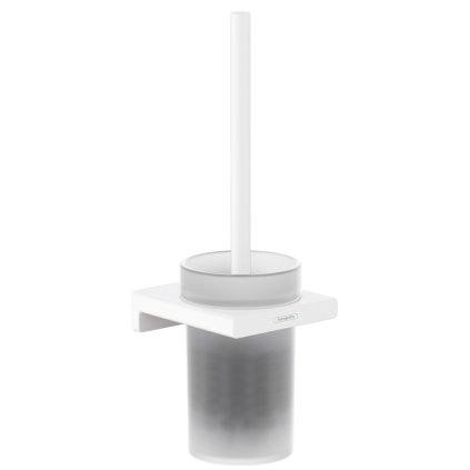 Hansgrohe AddStoris, suport pentru perie de toaletă, alb mat, HAN-41752700