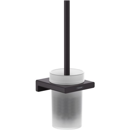 Hansgrohe AddStoris, suport perie de toaletă montat pe perete, negru mat, HAN-41752670