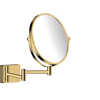 Hansgrohe AddStoris, oglindă cosmetică Ø 188 mm, aspect auriu lustruit, HAN-41791990