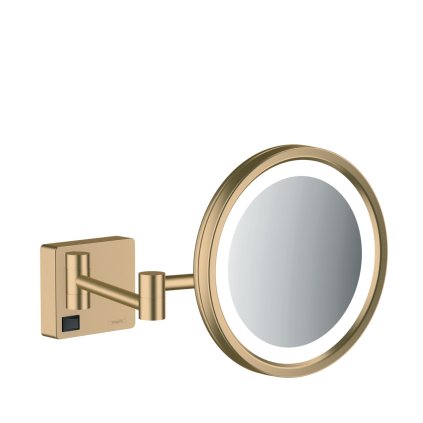 Hansgrohe AddStoris, oglindă cosmetică cu iluminare LED, bronz periat, HAN-41790140