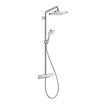 Hansgrohe Croma E, showerpipe 280 1jet cu termostat de duș, crom, HAN-27630000