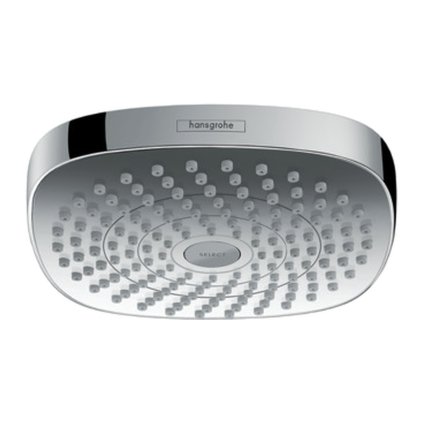 Hansgrohe Croma Select E, duș deasupra 180 2jet EcoSmart 9 l/min, alb/crom, HAN-26528400