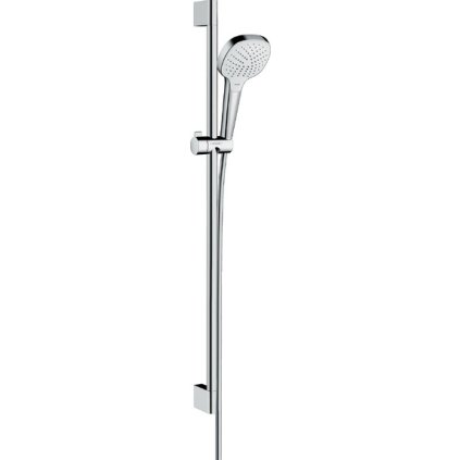 Hansgrohe Croma Select E, Set de duș Vario cu tijă de duș 90 cm, alb/crom, HAN-26592400