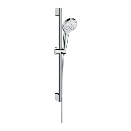 Hansgrohe Croma Select S, set de dus 1jet cu tija de dus 65 cm, alb/crom, HAN-26564400