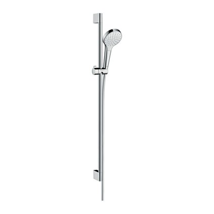 Hansgrohe Croma Select S, set de dus 1jet cu tija de dus 90 cm, alb/crom, HAN-26574400