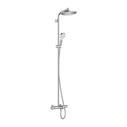 Hansgrohe Crometta S, Showerpipe 240 1jet cu termostat pentru cada, crom, HAN-27320000