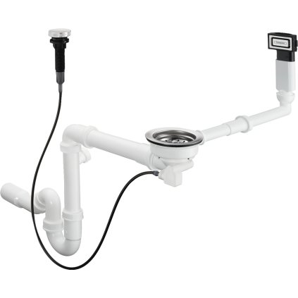 487643 hansgrohe d16 automaticka odtokova a prepadova suprava pre granitovy jednodrez chromova han 43937000