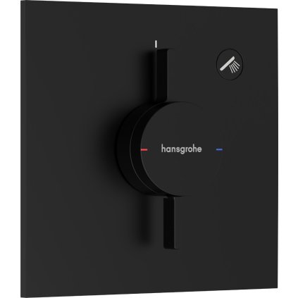 Hansgrohe DuoTurn E, robinet ascuns pentru 1 aparat, negru mat, HAN-75617670