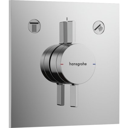 Hansgrohe DuoTurn E, robinet ascuns pentru 2 aparate, crom, HAN-75417000