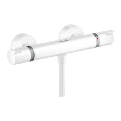 Hansgrohe Ecostat Comfort, baterie termostatica de dus, alb mat, HAN-13116700