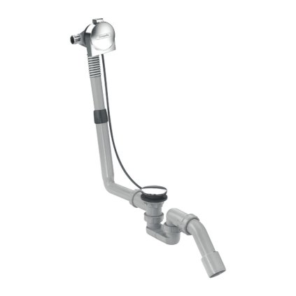 Hansgrohe Exafill S, set complet de gura de baie, set de scurgere și preaplin pentru căzi normale, crom, HAN-58113000