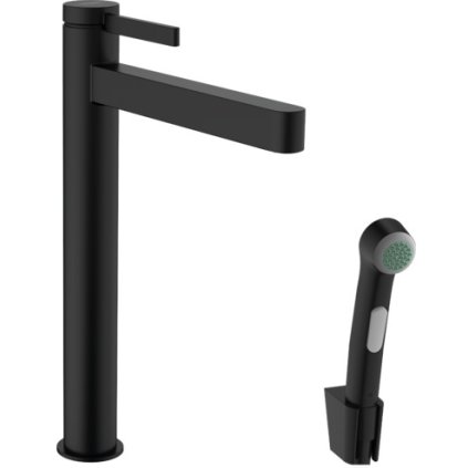 492566 hansgrohe finoris pakova umyvadlova bateria 260 s rucnou sprchou bidette a sprchovou hadicou 160 cm cierna matna han 76220670