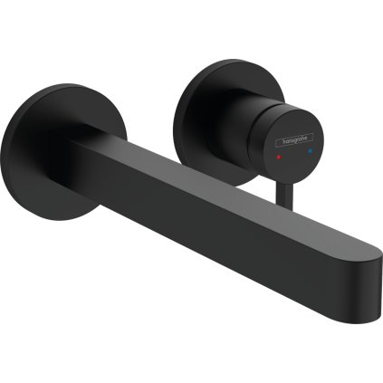 Hansgrohe Finoris, baterie de lavoar ascuns 240, instalare cu 2 orificii, EcoSmart, negru mat, HAN-76050670