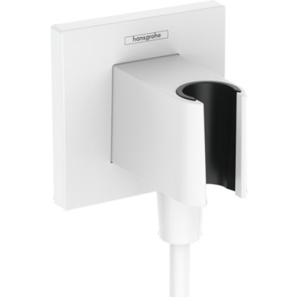 Hansgrohe FixFit E, cot cu suport de duș, alb mat, HAN-26889700