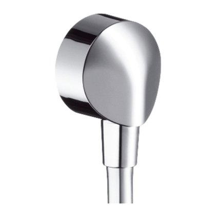 Hansgrohe Fixfit E, cot de perete cu supapă de reținere, crom, HAN-27458000