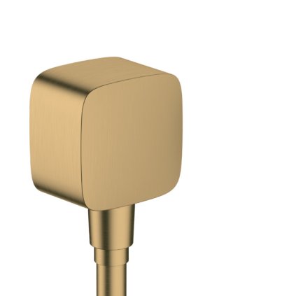 Hansgrohe FixFit, cot de perete cu supapă de reținere, bronz periat, HAN-26457140