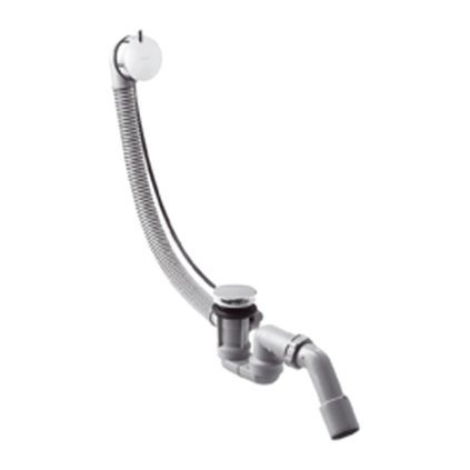 Hansgrohe Flexaplus S, set de scurgere și preaplin pentru baie, crom, HAN-58150000