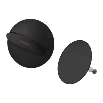Hansgrohe Flexaplus, set superior de set de preaplin pentru scurgere, negru mat, HAN-58185670