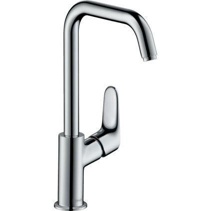 Hansgrohe Focus E2, baterie lavoar cu gura de scurgere pivotanta, crom, HAN-31519000