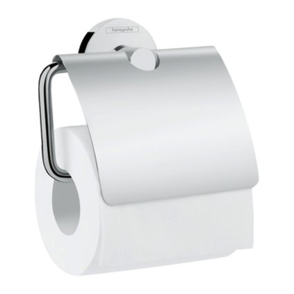 Hansgrohe Logis Universal, suport hârtie igienică cu capac, crom, HAN-41723000