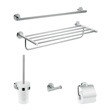 Hansgrohe Logis Universal, set accesorii baie 5 în 1, crom, HAN-41728000