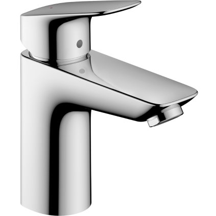 Hansgrohe Logis, baterie lavoar cu manetă 100, cu set de scurgere, crom, HAN-71100000