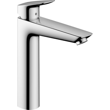 Hansgrohe Logis, baterie lavoar cu manetă 190, cu set de scurgere, crom, HAN-71090000