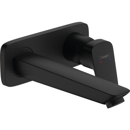 Hansgrohe Logis, baterie de lavoar ascuns, duza 195 mm, negru mat, HAN-71220670