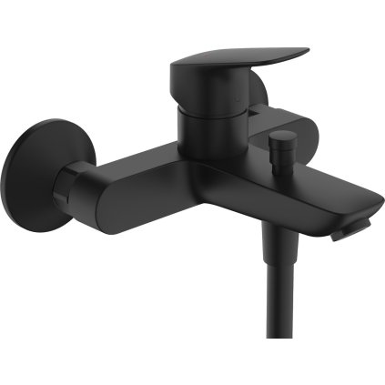 Hansgrohe Logis, robinet de baie montat pe perete, negru mat, HAN-71400670