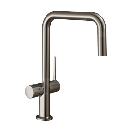 Hansgrohe M54, Baterie chiuvetă Talis U 220, cu robinet de închidere pentru aparat, aspect oțel inoxidabil, HAN-72807800