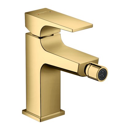 Hansgrohe Metropol, robinet bideu pe piedestal cu Push-Open, auriu, HAN-32520990