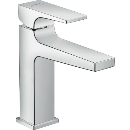 Hansgrohe Metropol, baterie lavoar cu parghie 110 cu set de scurgere cu tragere, crom, HAN-32506000