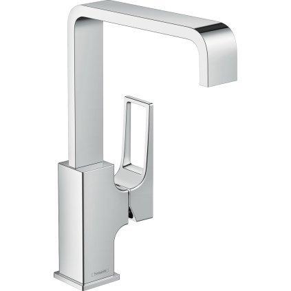 Hansgrohe Metropol, baterie lavoar cu manetă 230 cu garnitură de apăsare, crom, HAN-74511000